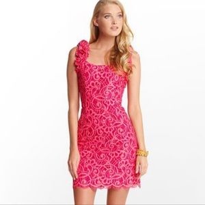 Lilly Pulitzer Mara Passion Pink Lace Dress
